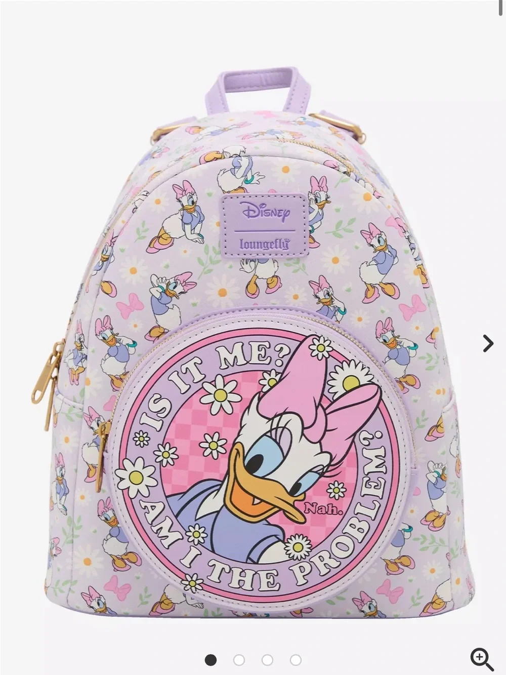 Loungefly Disney Daisy Duck Am I The Problem? Mini Backpack